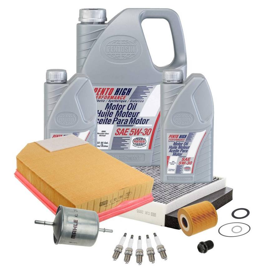 Volvo Ignition Tune-Up Kit (5W-30) (7 Liter) (High Performance) 30636704 - eEuroparts Kit 3089944KIT
